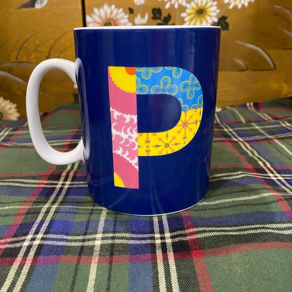 P‎ Monogram Fringe Studio Oversized Coffee Mug